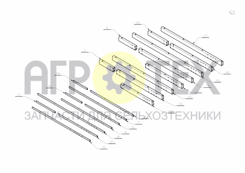 Чертеж MAIN FRAME LB-200