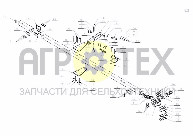 PARTS FOR MAIN FRAME 200X200 (№22 на схеме)