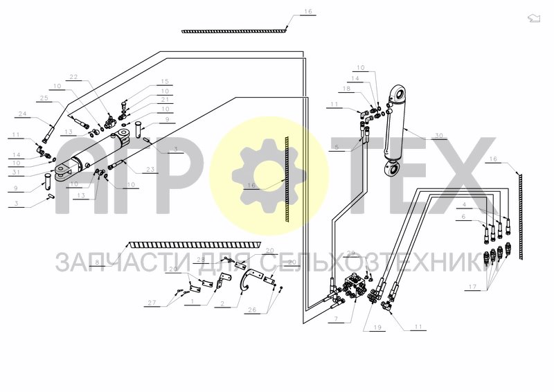 Чертеж HYDRAULICS + SEQUENCE MEMORY