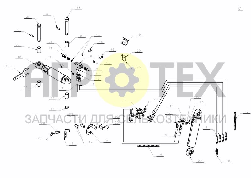 Чертеж HYDRAULICS HS-200 BASIC VERSION