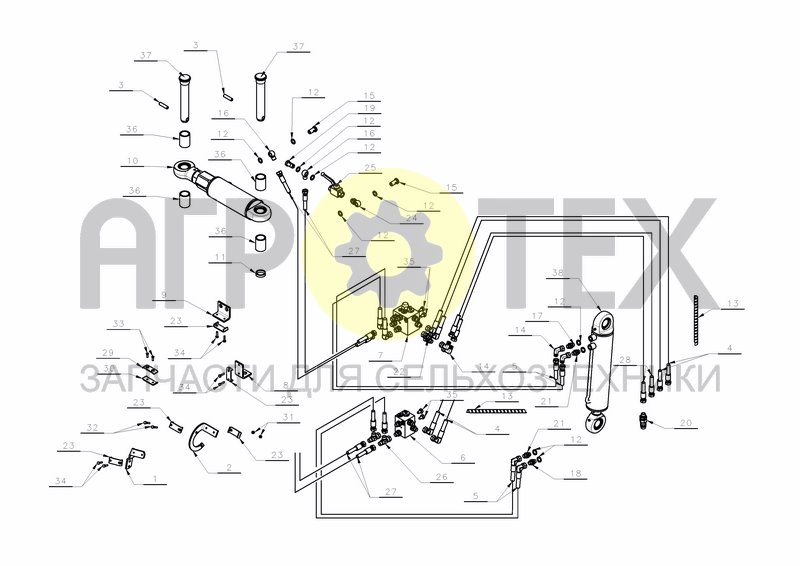 Чертеж HYDRAULICS HS-200 ALIGMENT SYSTEMS