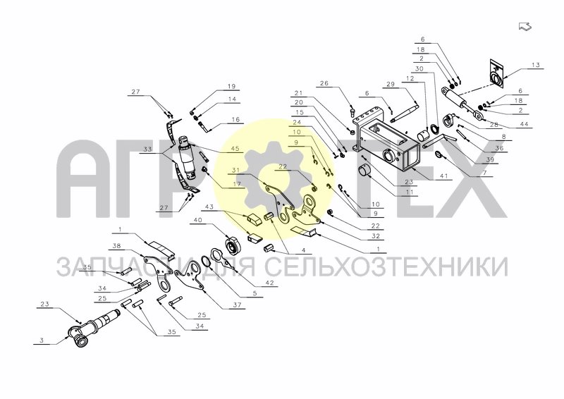 WHEEL (HYDRAULIC) (№23 на схеме)