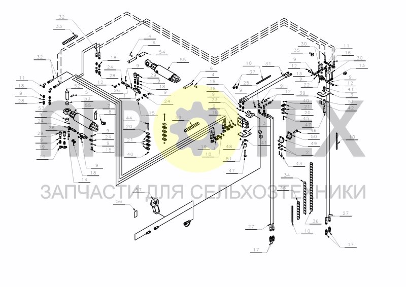 HYDRAULICS FOR S-ARM LD-HD 200 (№40 на схеме)