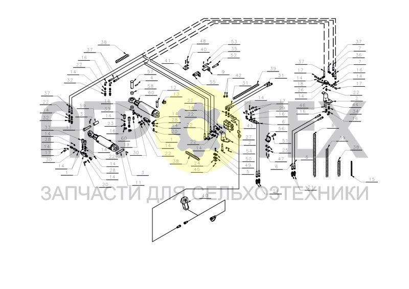 HYDRAULICS FOR S-ARM HS 200 ES (№45 на схеме)