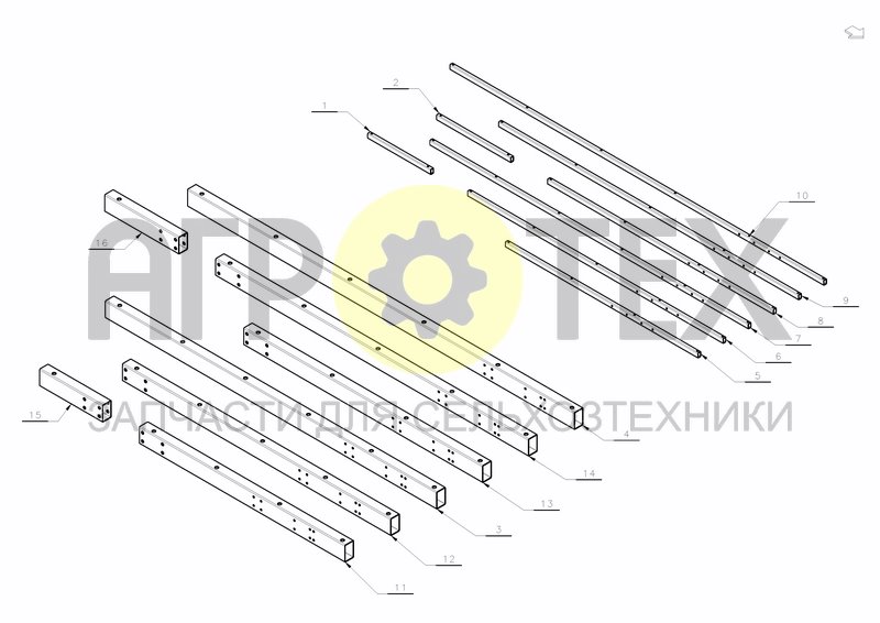 Чертеж MAIN FRAME EG-LB 300