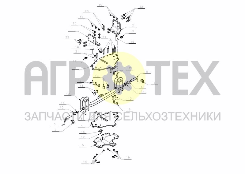 Чертеж CROSSHAFT TRANSPORT HS300