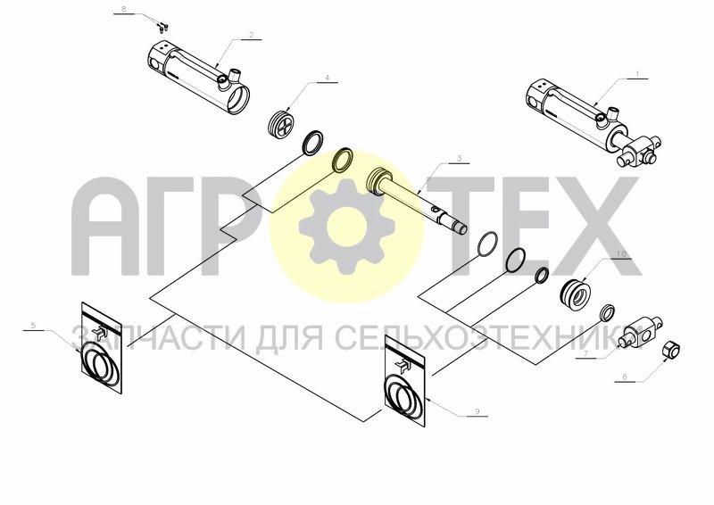 Чертеж MEMORY CYLINDER D63-D32X310+120 (A133934088)