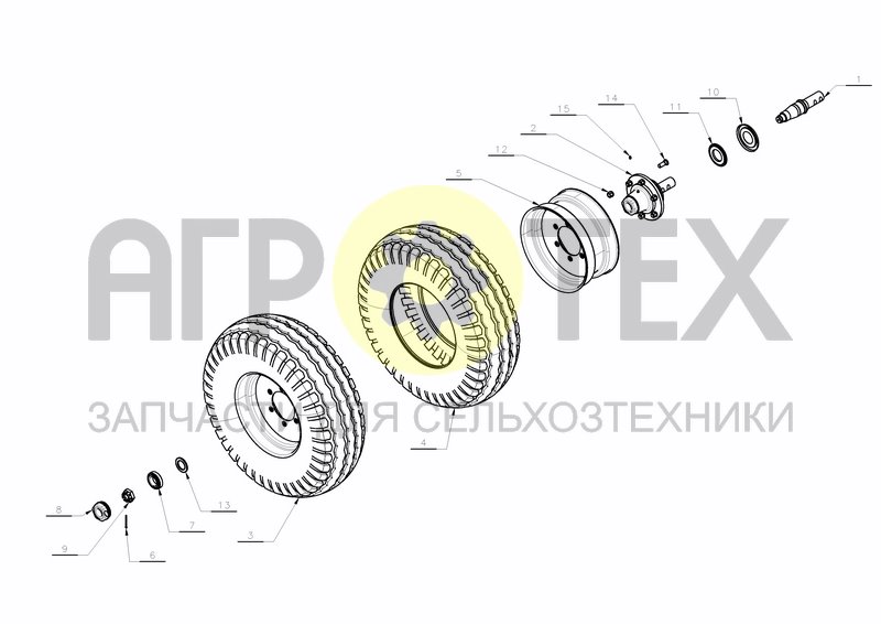 WHEEL PW/ RW- LONG SLIDE (№15 на схеме)