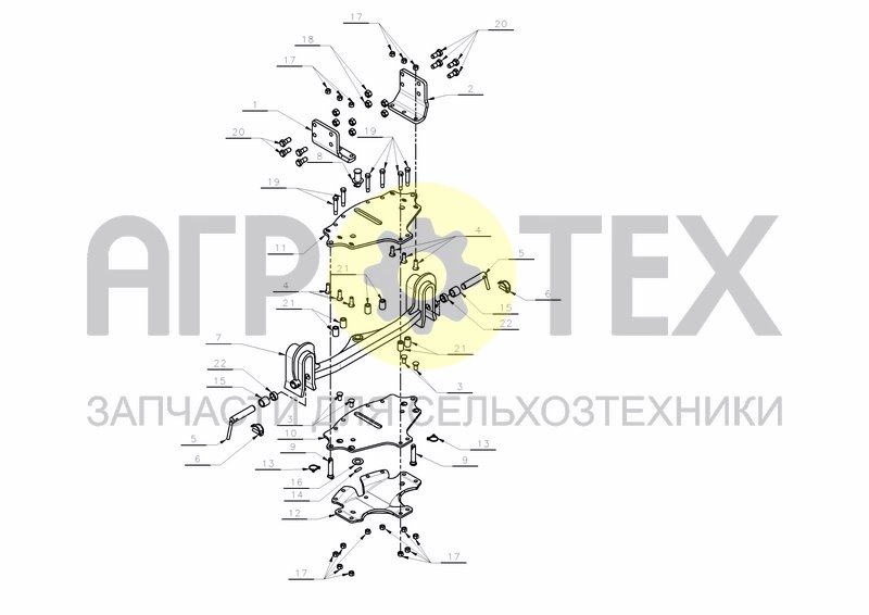 Чертеж CROSSHAFT TRANSPORT HS300