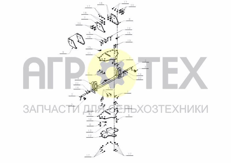 Чертеж CROSSHAFT TRANSPORT HS200