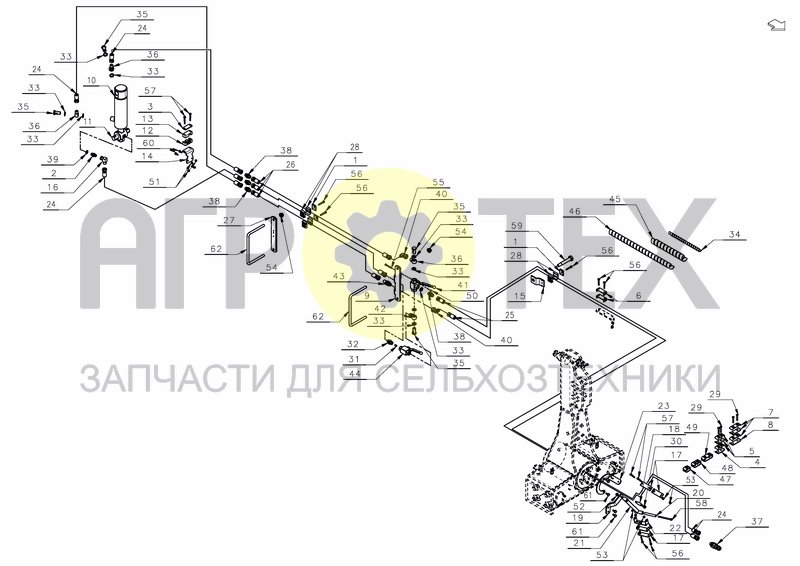 HYDRAULIC WHEEL EXTENSION (№52 на схеме)