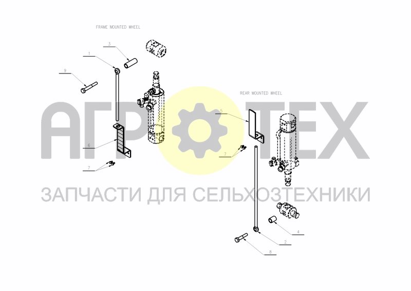 Чертеж DEPTH SCALE BRACKETS WHEEL