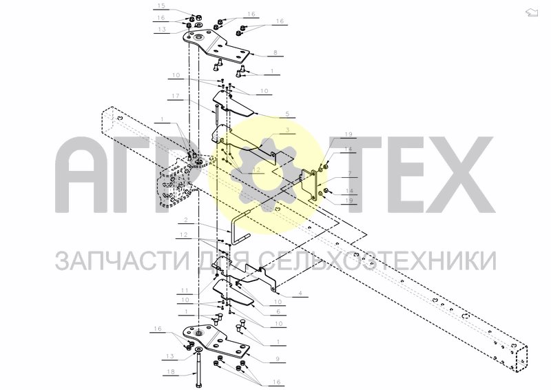 FRAME PARTS FRAMEMOUNTED WHEEL (№16 на схеме)