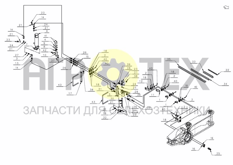 Чертеж HYDRAULIC WHEEL EXTENSION