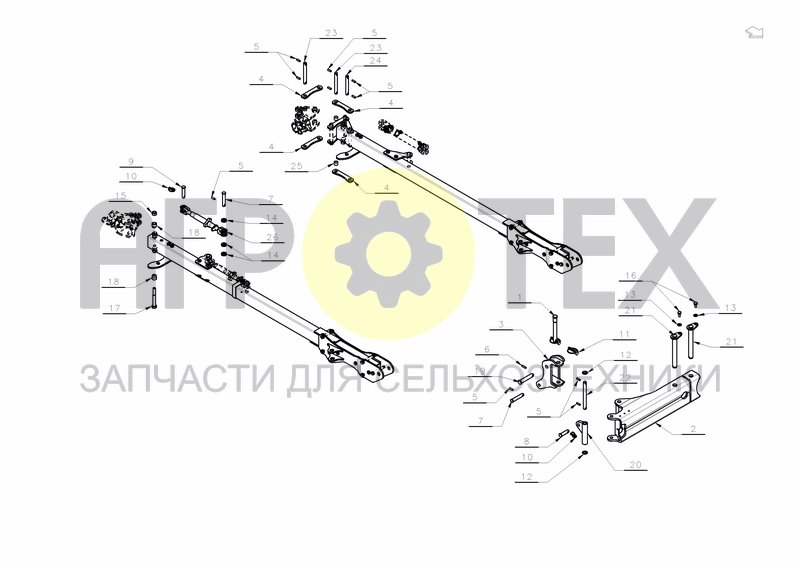 Чертеж BRACKET FOR HS 300