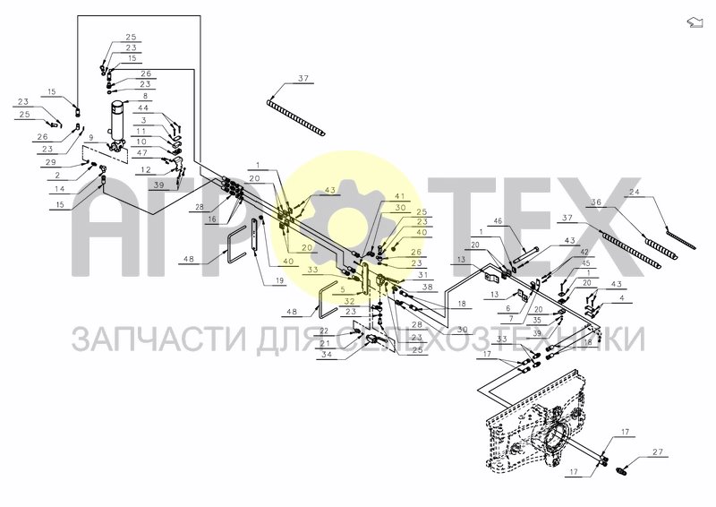 Чертеж HYDRAULIC WHEEL EXTENSION STEPWISE