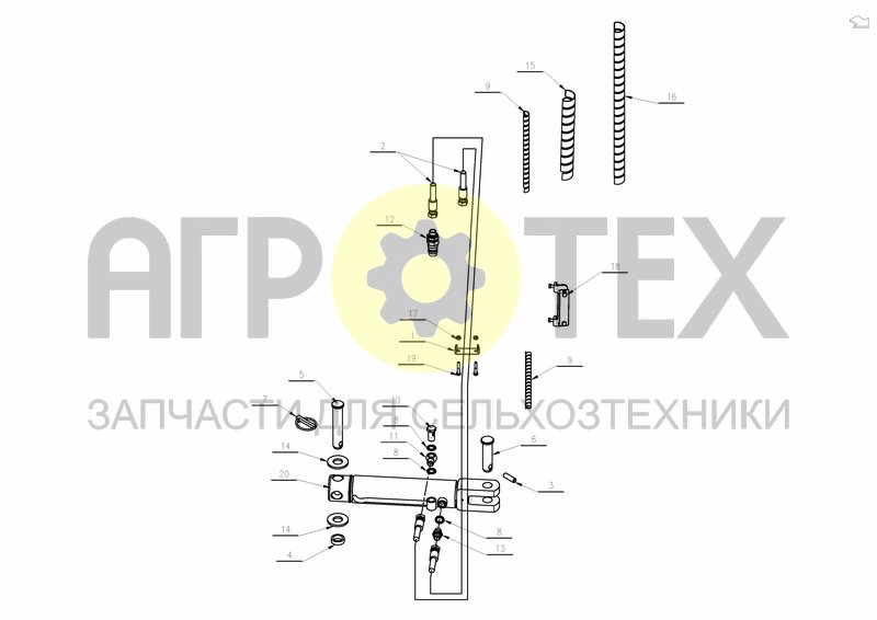 Чертеж FRONT FURROW ADJUSTMENT STEPWISE