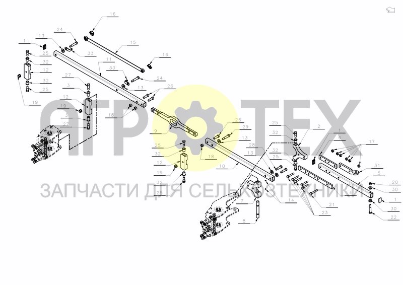 PARALELL ROD FRAME MOUNTED WHEEL (№19 на схеме)