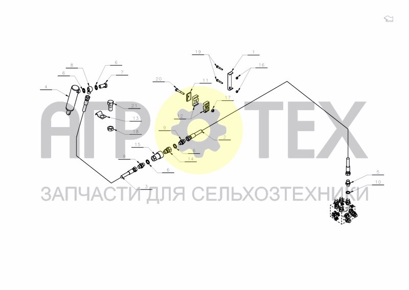 HYDRAULIC FOR SOIL PACKER HS-300 (№17 на схеме)