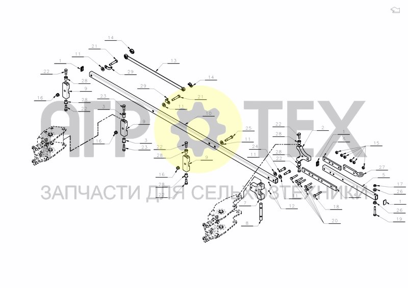 PARALELL ROD FRAME MOUNTED WHEEL (№16 на схеме)