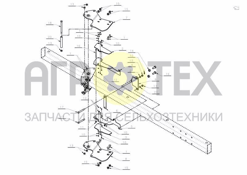 FRAME PARTS FRAME MOUNTED WHEEL (№15 на схеме)