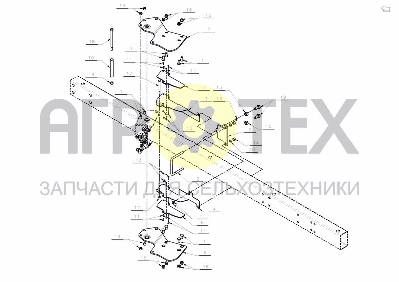 FRAME PARTS FRAME MOUNTED WHEEL (№16 на схеме)