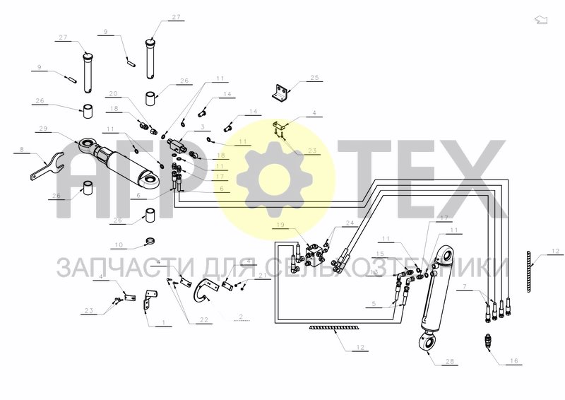 Чертеж HYDRAULICS HS-200 BASIC VERSION