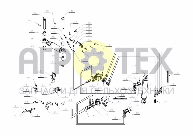 Чертеж HYDRAULICS HS-200 ALIGMENT SYSTEMS