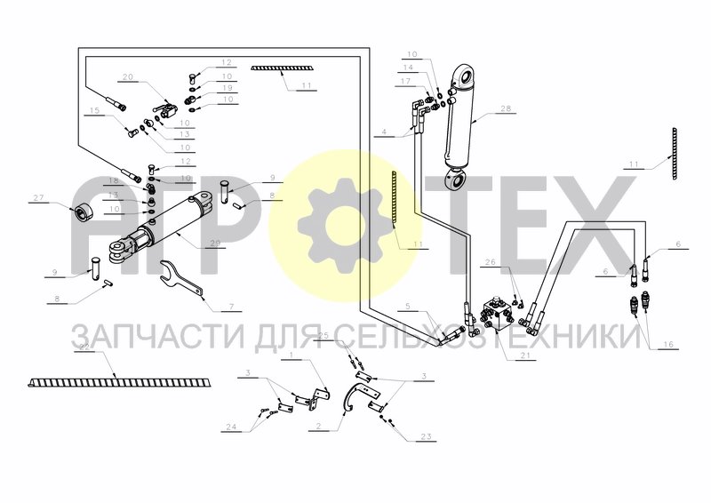 Чертеж HYDRAULICS + SEQUENCE VALVE