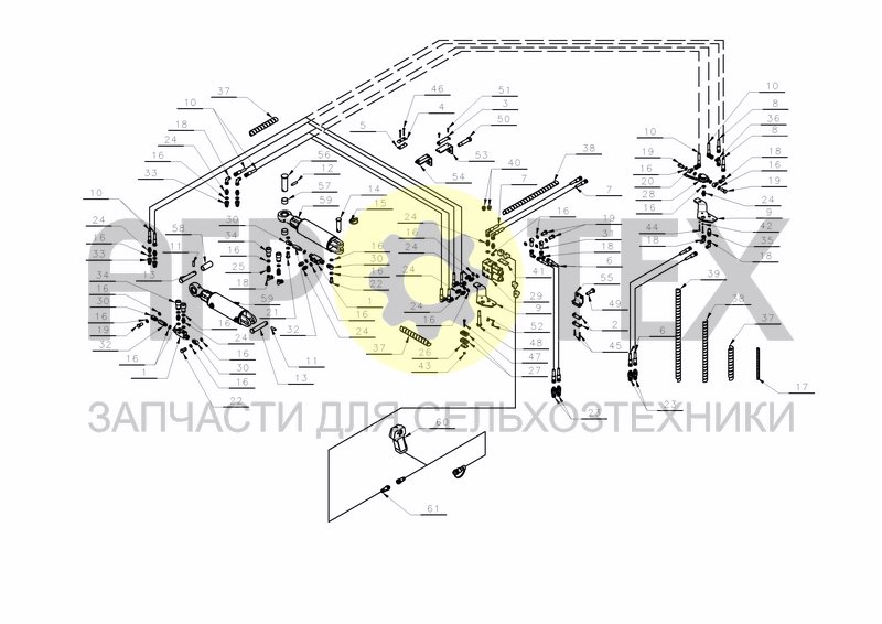 HYDRAULICS FOR S-ARM HS 200 ES (№43 на схеме)