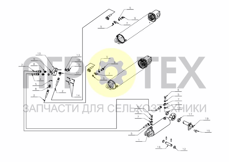 LOCK CYLINDER WHEN PACOMAT (№15 на схеме)