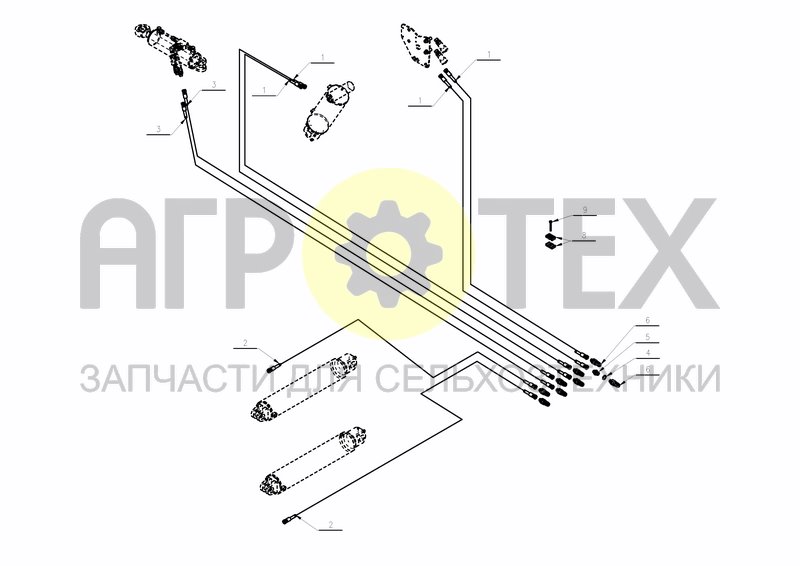 Чертеж HYDRAULICS DIRECT COUPLED