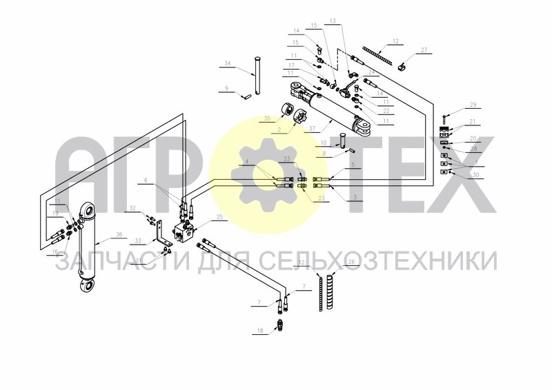 HYDRAULICS + SEQUENCE VALVE STEPWISE (№28 на схеме)