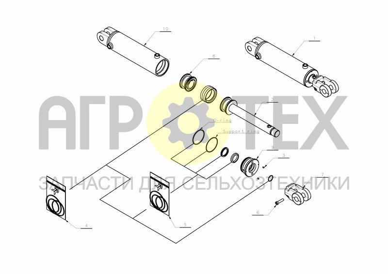 MEMORY CYLINDER D80-D40X520+200 ( A152526888) (№5 на схеме)