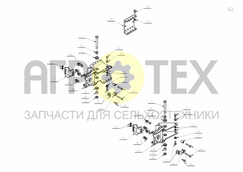 LEG BRACKETS ECOMAT (№10 на схеме)