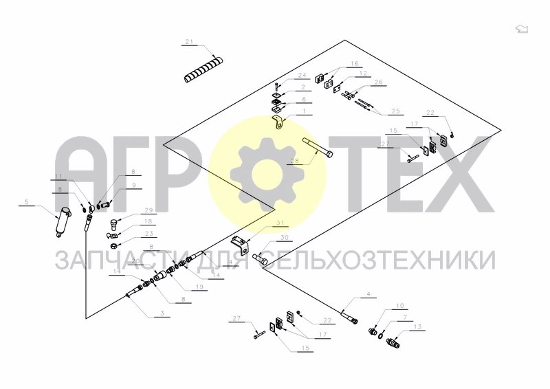 HYDRAULIC FOR SOIL PACKER PG/RG-PN/RN-PB-6300 (№29 на схеме)