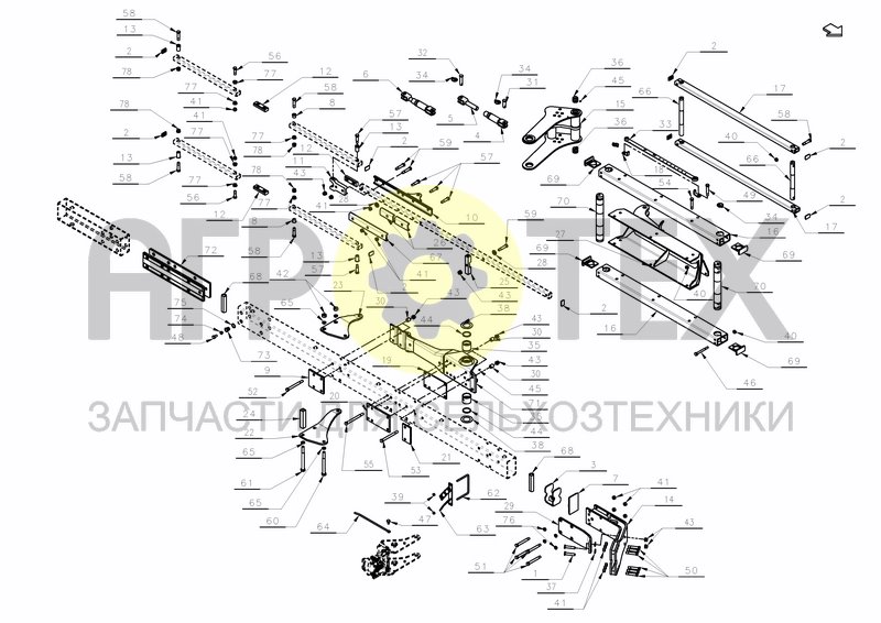 FRAME PARTS 3400S VARIOMAT (№43 на схеме)