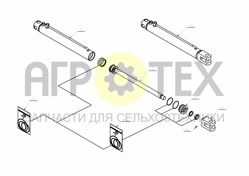 Чертеж CYLINDER D63-D32X660+460 (A152489888)