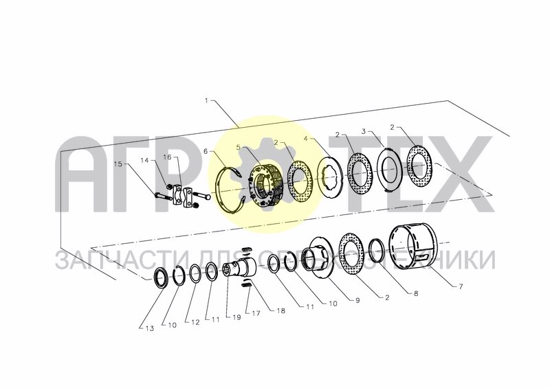 Чертеж FRICTION CLUTCH