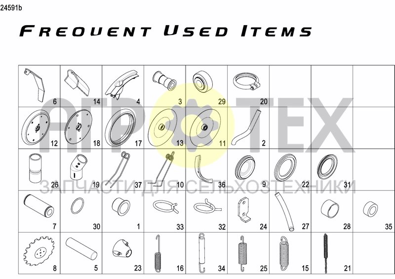 FREQUENT USED ITEMS (№26 на схеме)