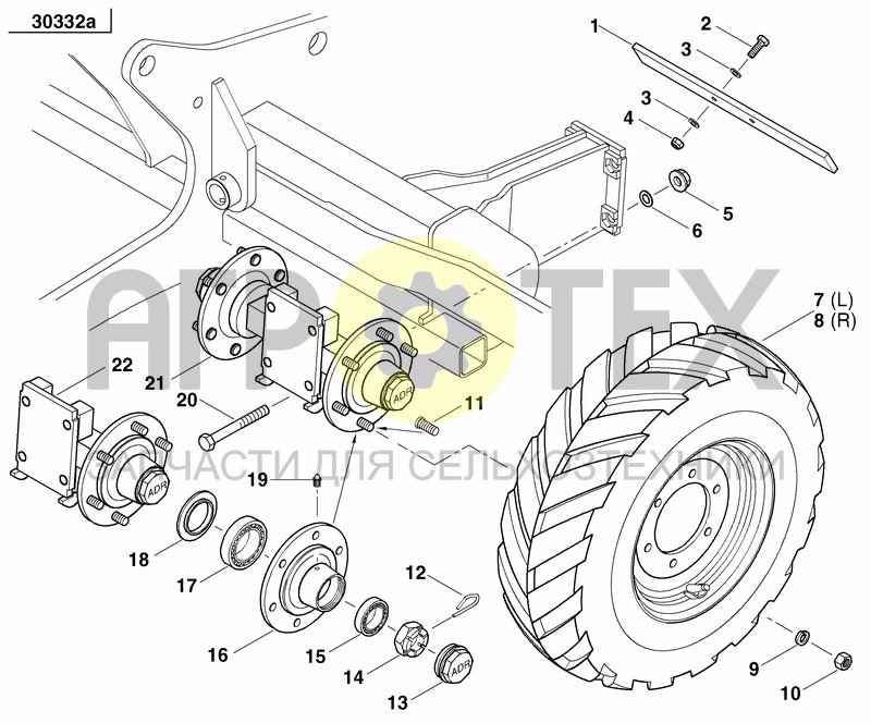 WHEEL PACKER REAR (№5 на схеме)