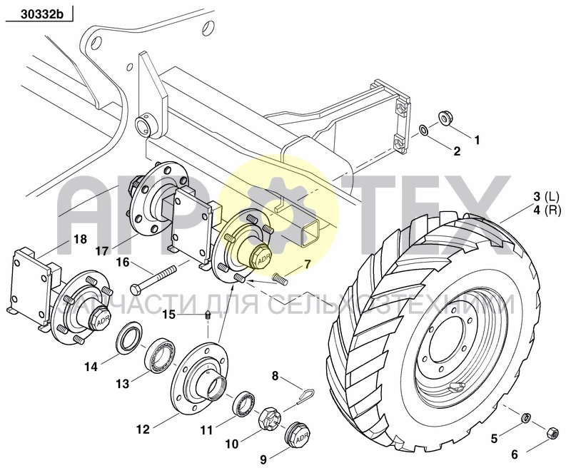 WHEEL PACKER REAR (№1 на схеме)