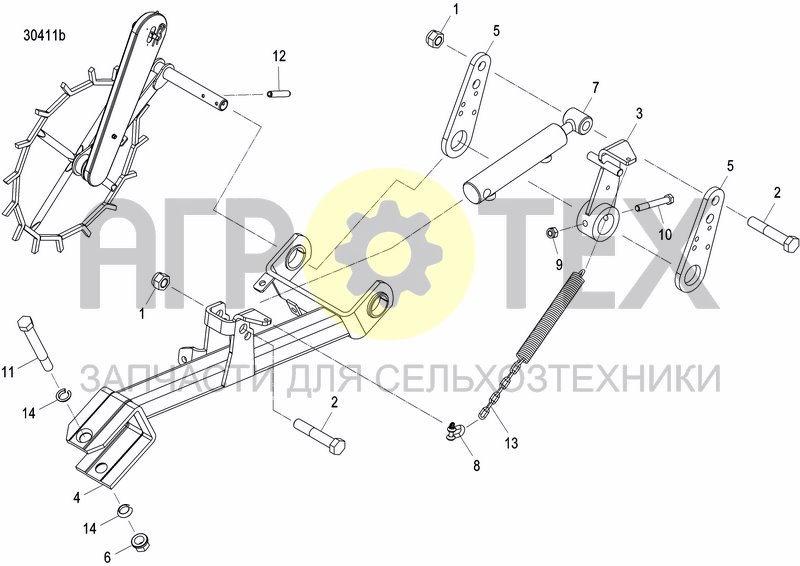 AXLE AND WHEELS (№6 на схеме)