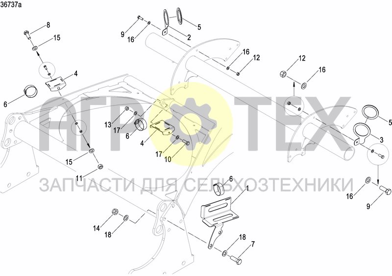 Чертеж DISTRIBUTOR SYSTEM (FERTILISER IN DISC)