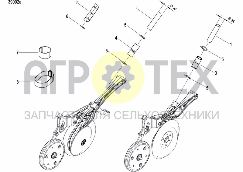 CX-II DISC COULTER DOUBLE ENTRY (№4 на схеме)