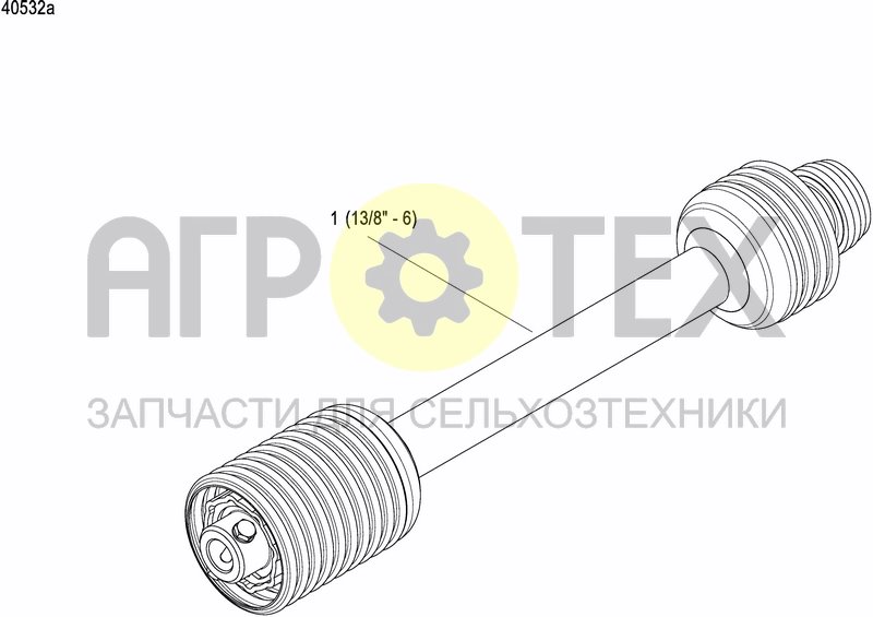 Чертеж PTO SHAFT