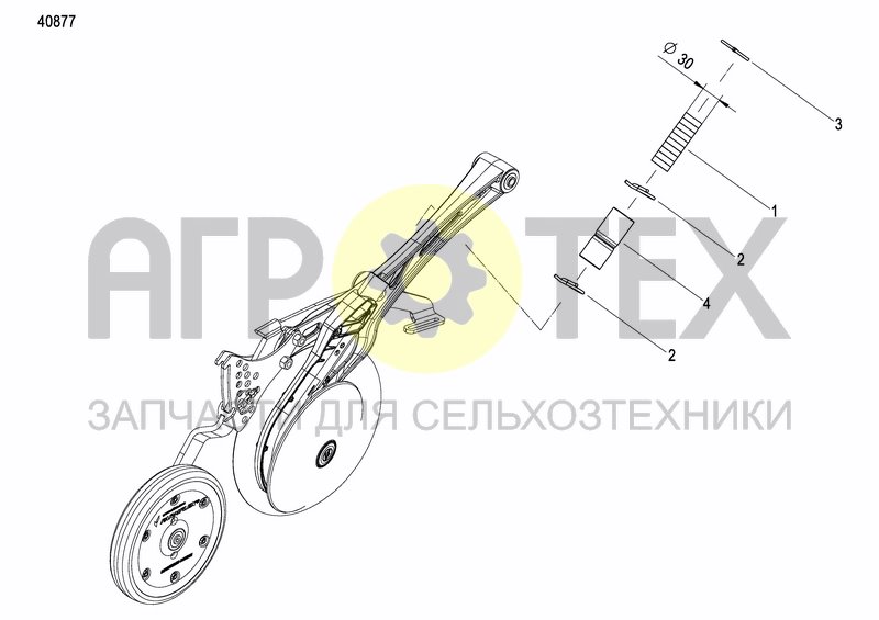 CX-II DISC COULTER (№4 на схеме)