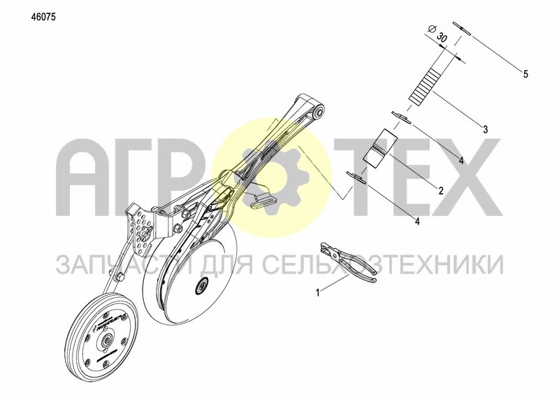 CX-II DISC COULTER (№2 на схеме)