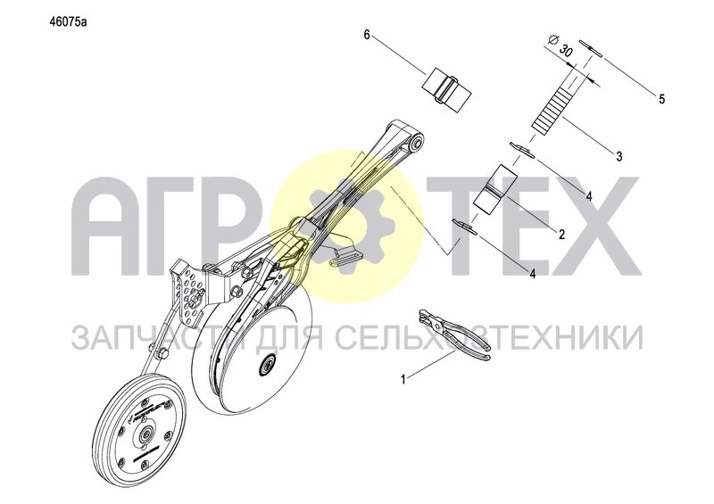 CX-II DISC COULTER (№2 на схеме)