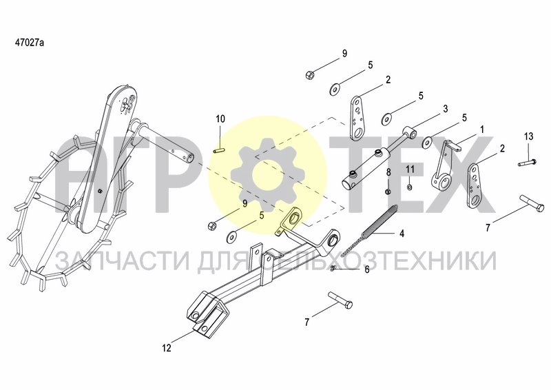 AXLE AND WHEELS (№12 на схеме)